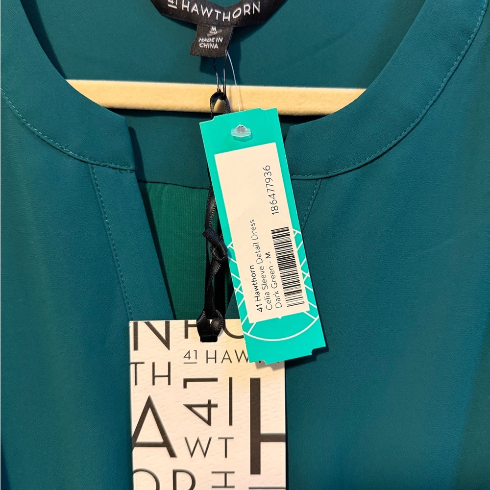 NWT 41 Hawthorn Celia Green Dress Sz M - Picture 5 of 8